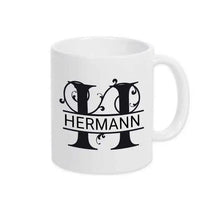Keramik Tasse mit Namen | Motiv 1 | Hermann - Druckerino