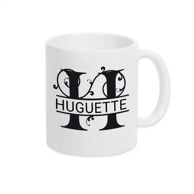 Keramik Tasse mit Namen | Motiv 1 | Huguette - Druckerino