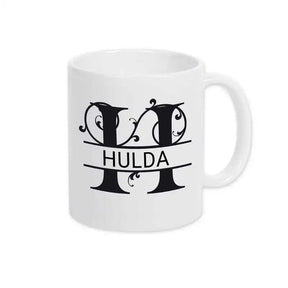 Keramik Tasse mit Namen | Motiv 1 | Hulda - Druckerino