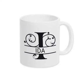 Keramik Tasse mit Namen | Motiv 1 | Ida - Druckerino