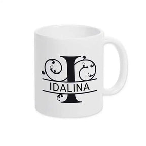 Keramik Tasse mit Namen | Motiv 1 | Idalina - Druckerino