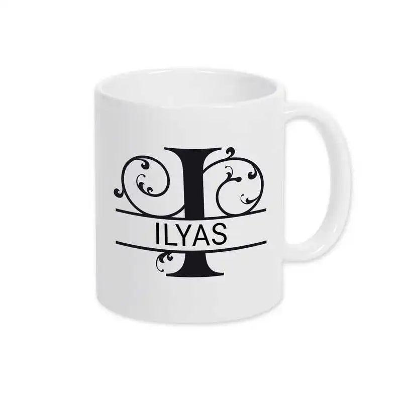 Keramik Tasse mit Namen | Motiv 1 | Ilyas - Druckerino