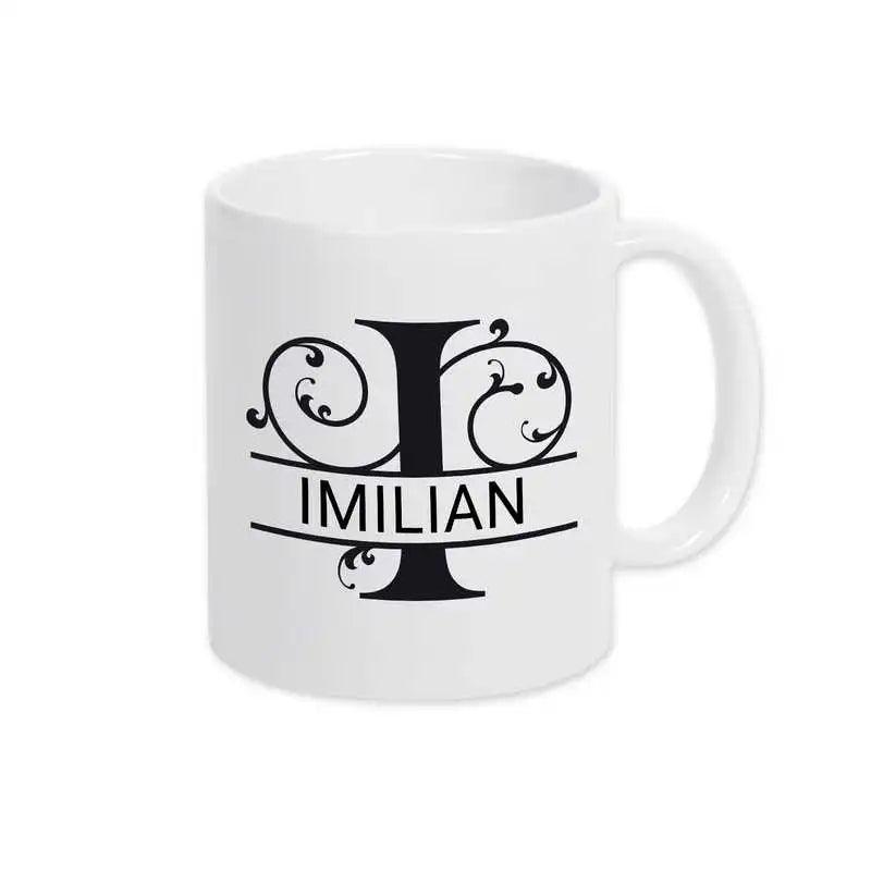 Keramik Tasse mit Namen | Motiv 1 | Imilian - Druckerino