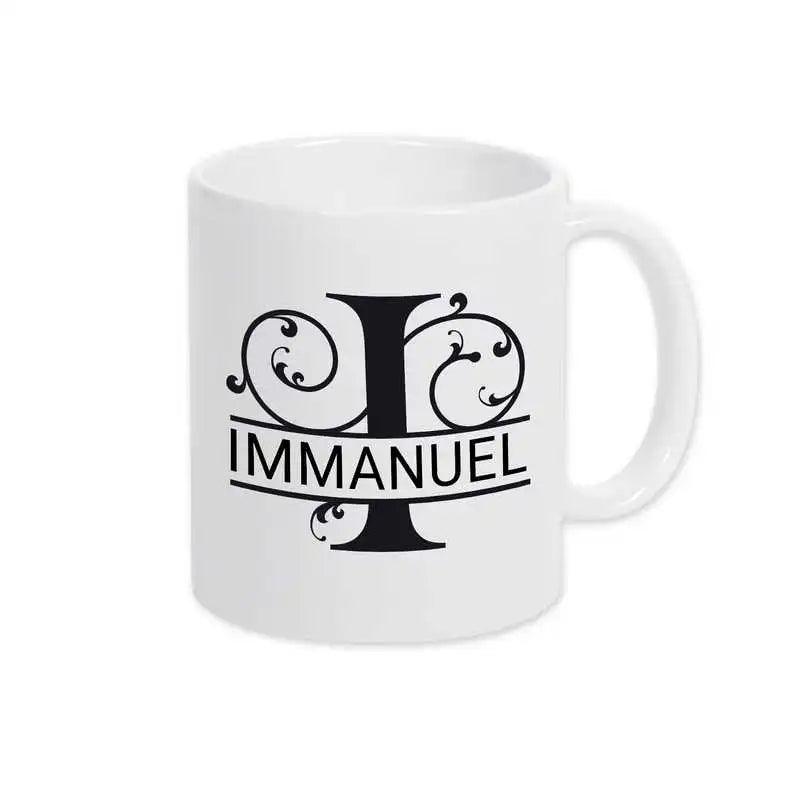 Keramik Tasse mit Namen | Motiv 1 | Immanuel - Druckerino