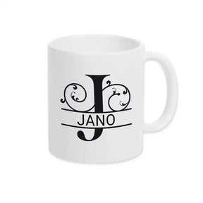 Keramik Tasse mit Namen | Motiv 1 | Jano - Druckerino