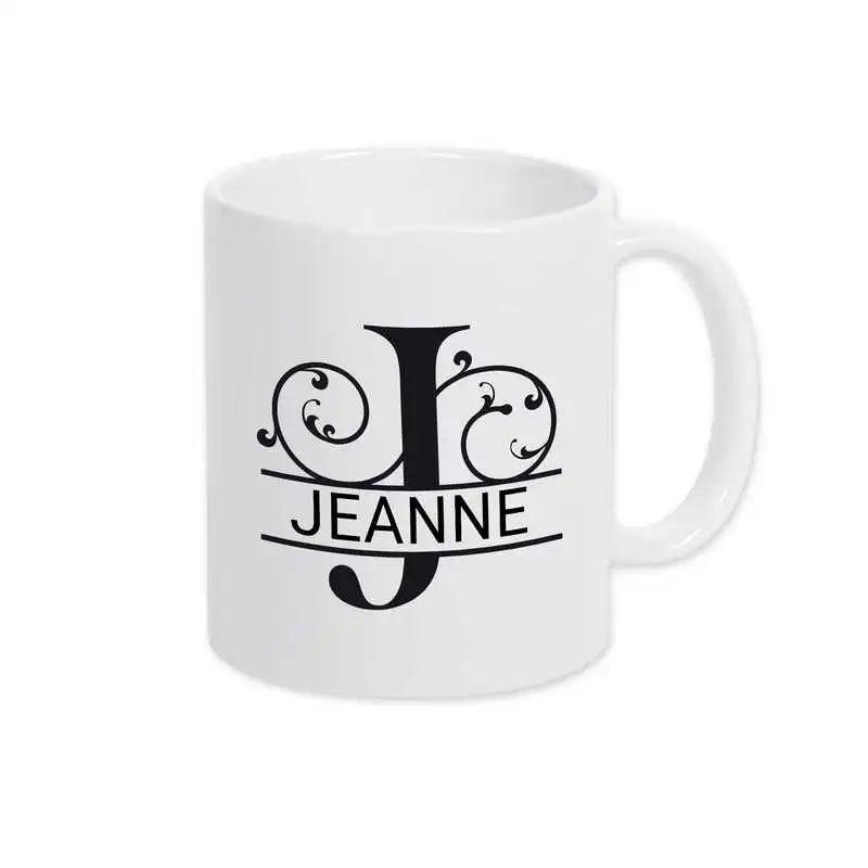 Keramik Tasse mit Namen | Motiv 1 | Jeanne - Druckerino