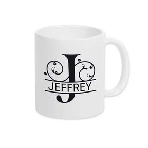 Keramik Tasse mit Namen | Motiv 1 | Jeffrey - Druckerino