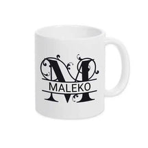 Keramik Tasse mit Namen | Motiv 1 | Maleko - Druckerino