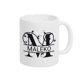 Keramik Tasse mit Namen | Motiv 1 | Maleko - Druckerino