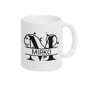 Keramik Tasse mit Namen | Motiv 1 | Mirko - Druckerino