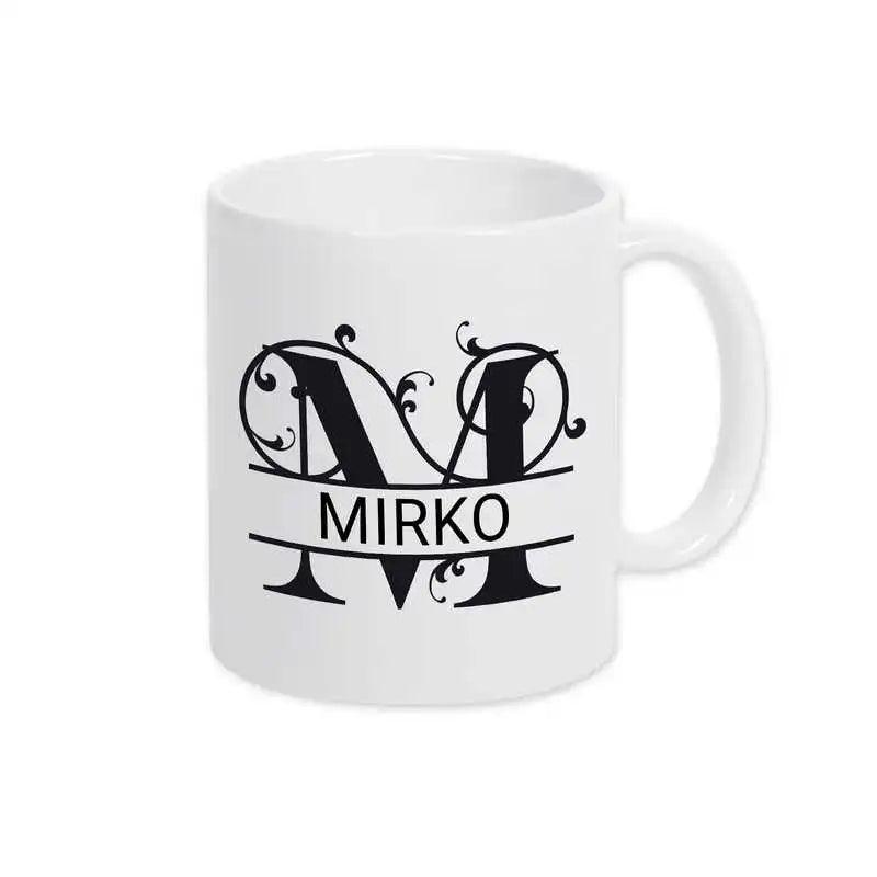 Keramik Tasse mit Namen | Motiv 1 | Mirko - Druckerino