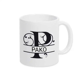 Keramik Tasse mit Namen | Motiv 1 | Pako - Druckerino