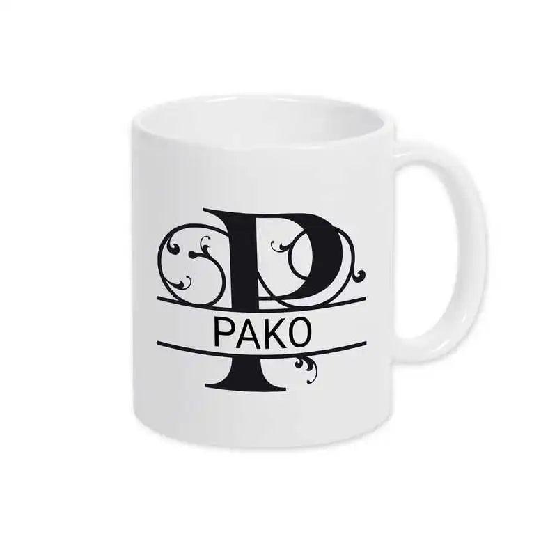 Keramik Tasse mit Namen | Motiv 1 | Pako - Druckerino