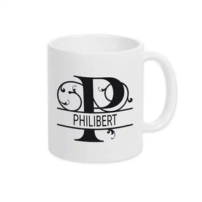 Keramik Tasse mit Namen | Motiv 1 | Philibert - Druckerino