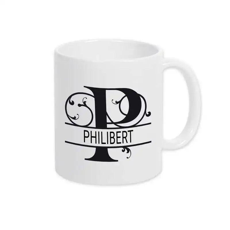 Keramik Tasse mit Namen | Motiv 1 | Philibert - Druckerino