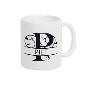 Keramik Tasse mit Namen | Motiv 1 | Piet - Druckerino