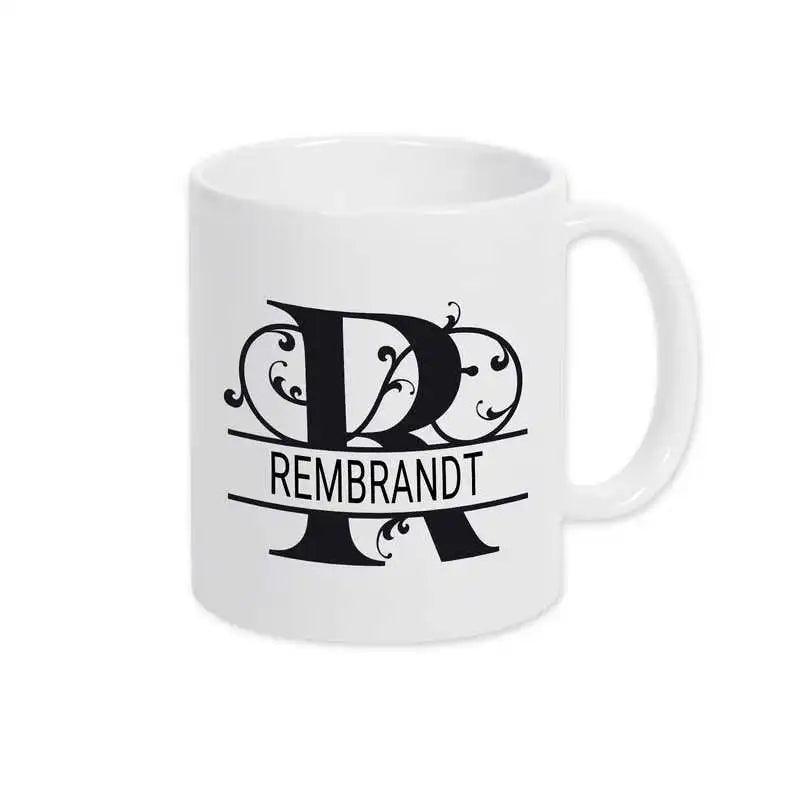 Keramik Tasse mit Namen | Motiv 1 | Rembrandt - Druckerino