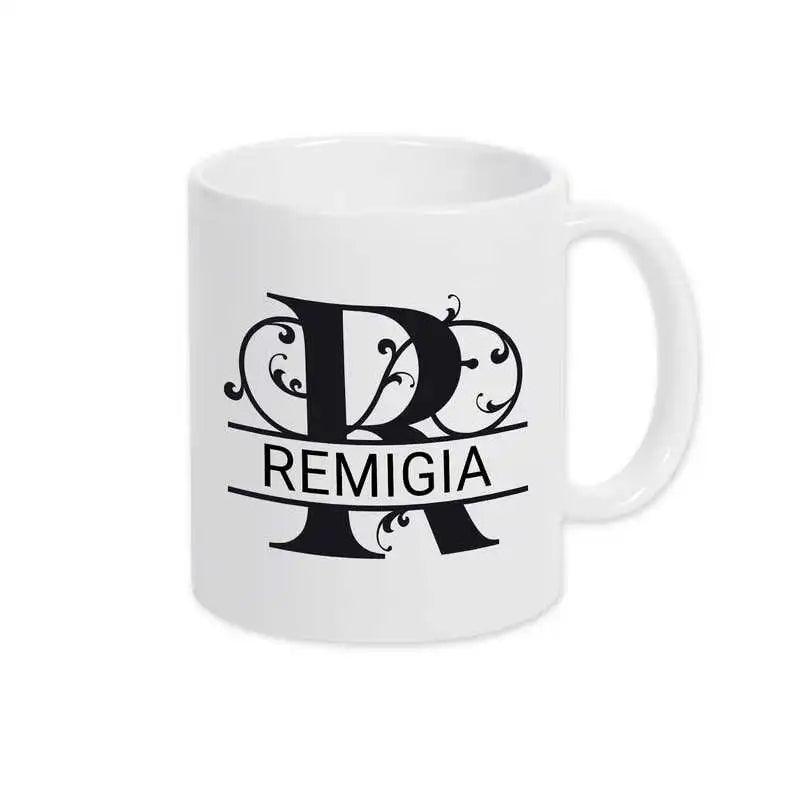 Keramik Tasse mit Namen | Motiv 1 | Remigia - Druckerino