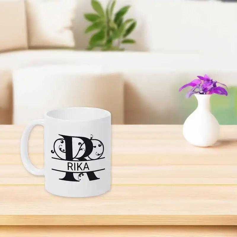Keramik Tasse mit Namen | Motiv 1 | Rika - Druckerino