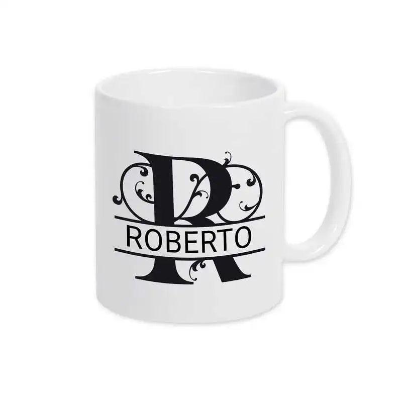 Keramik Tasse mit Namen | Motiv 1 | Roberto - Druckerino