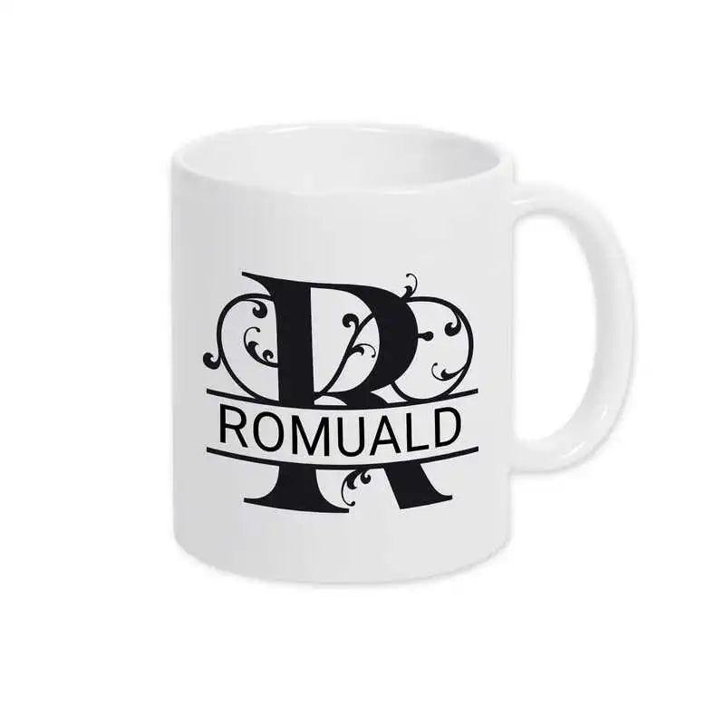 Keramik Tasse mit Namen | Motiv 1 | Romuald - Druckerino