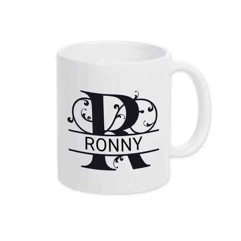 Keramik Tasse mit Namen | Motiv 1 | Ronny - Druckerino