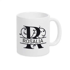 Keramik Tasse mit Namen | Motiv 1 | Rosalia - Druckerino