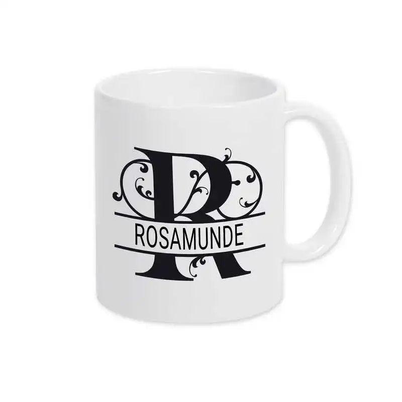 Keramik Tasse mit Namen | Motiv 1 | Rosamunde - Druckerino