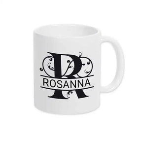 Keramik Tasse mit Namen | Motiv 1 | Rosanna - Druckerino