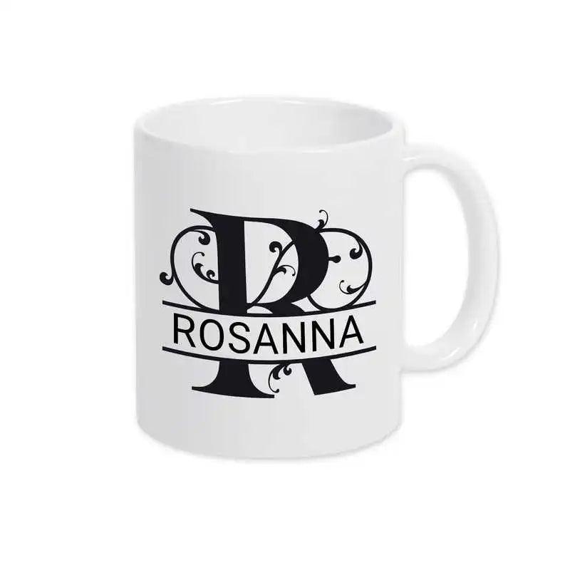 Keramik Tasse mit Namen | Motiv 1 | Rosanna - Druckerino
