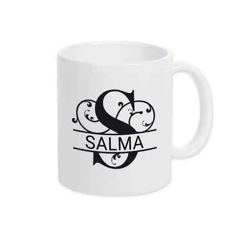 Keramik Tasse mit Namen | Motiv 1 | Salma - Druckerino