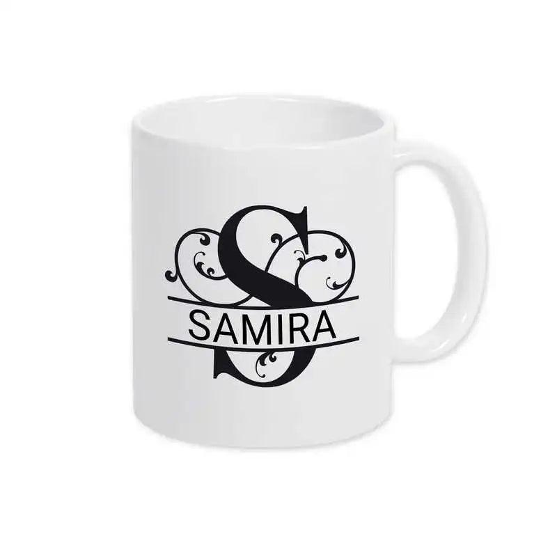 Keramik Tasse mit Namen | Motiv 1 | Samira - Druckerino