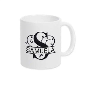 Keramik Tasse mit Namen | Motiv 1 | Samuela - Druckerino
