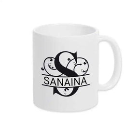 Keramik Tasse mit Namen | Motiv 1 | Sanaina - Druckerino