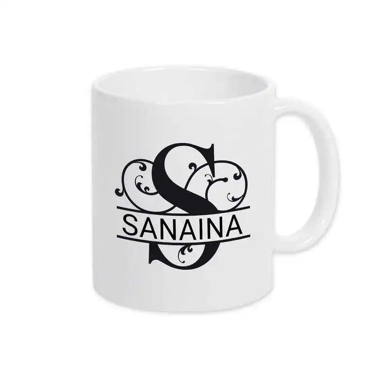 Keramik Tasse mit Namen | Motiv 1 | Sanaina - Druckerino