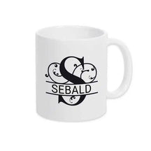 Keramik Tasse mit Namen | Motiv 1 | Sebald - Druckerino