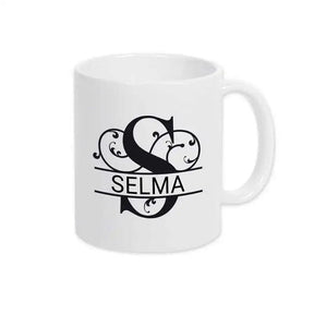 Keramik Tasse mit Namen | Motiv 1 | Selma - Druckerino