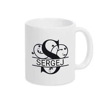 Keramik Tasse mit Namen | Motiv 1 | Sergej - Druckerino