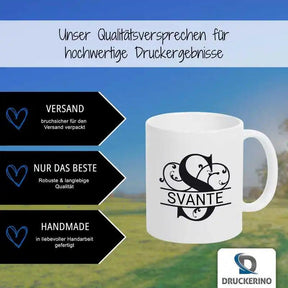 Keramik Tasse mit Namen | Motiv 1 | Svante - Druckerino