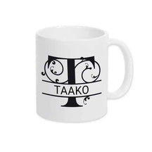 Keramik Tasse mit Namen | Motiv 1 | Taako - Druckerino