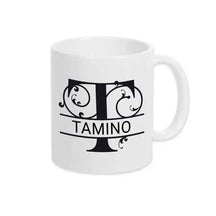 Keramik Tasse mit Namen | Motiv 1 | Tamino - Druckerino