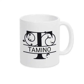 Keramik Tasse mit Namen | Motiv 1 | Tamino - Druckerino