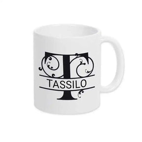 Keramik Tasse mit Namen | Motiv 1 | Tassilo - Druckerino