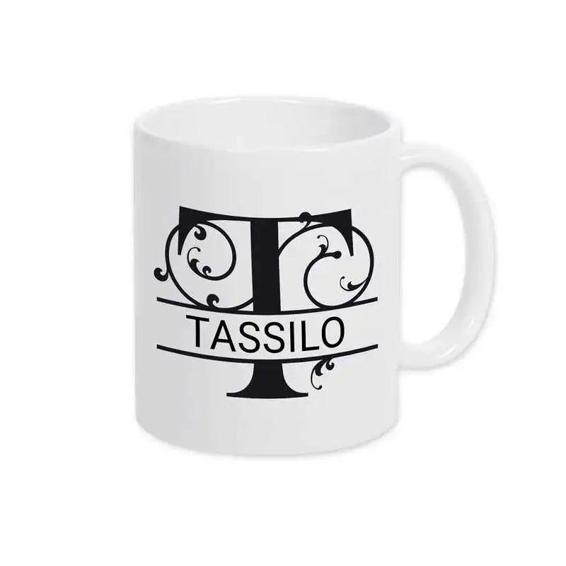Keramik Tasse mit Namen | Motiv 1 | Tassilo - Druckerino