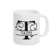 Keramik Tasse mit Namen | Motiv 1 | Tazio - Druckerino