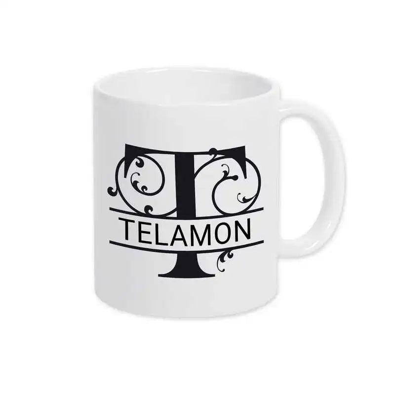 Keramik Tasse mit Namen | Motiv 1 | Telamon - Druckerino