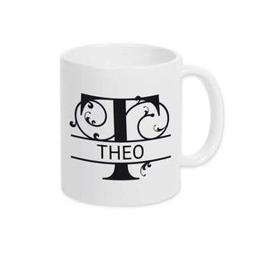 Keramik Tasse mit Namen | Motiv 1 | Theo - Druckerino