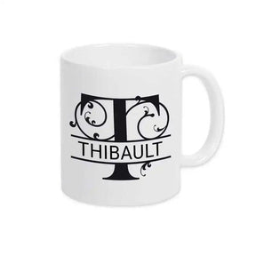 Keramik Tasse mit Namen | Motiv 1 | Thibault - Druckerino