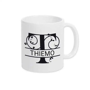 Keramik Tasse mit Namen | Motiv 1 | Thiemo - Druckerino