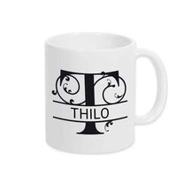 Keramik Tasse mit Namen | Motiv 1 | Thilo - Druckerino